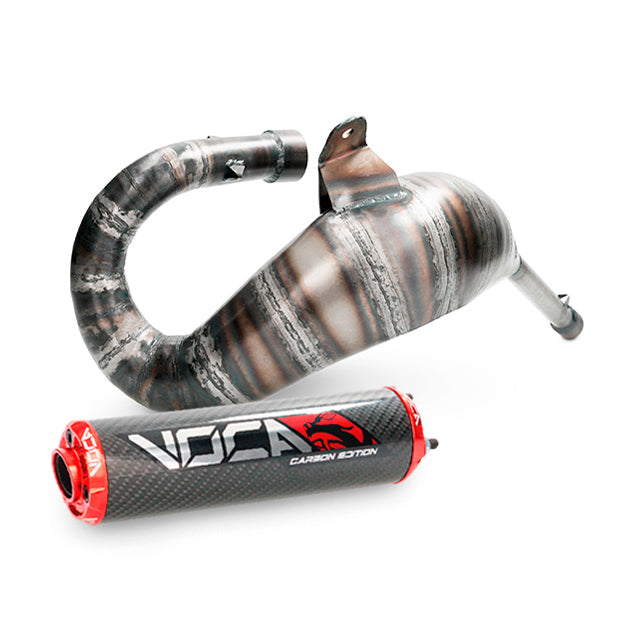 Escape Derbi Senda / DRD Cross Carbon 80 Voca Racing - silenciador cazoleta roja