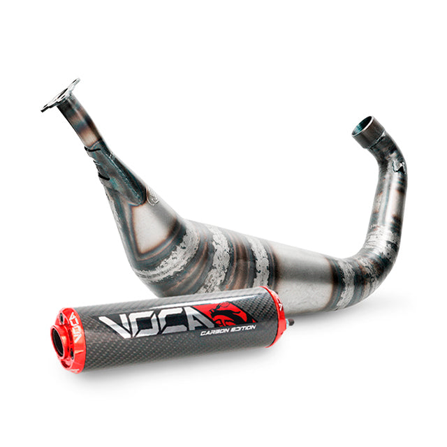 Escape Minarelli AM6 Racing BigBore 90cc VOCA - silenciador cazoleta roja