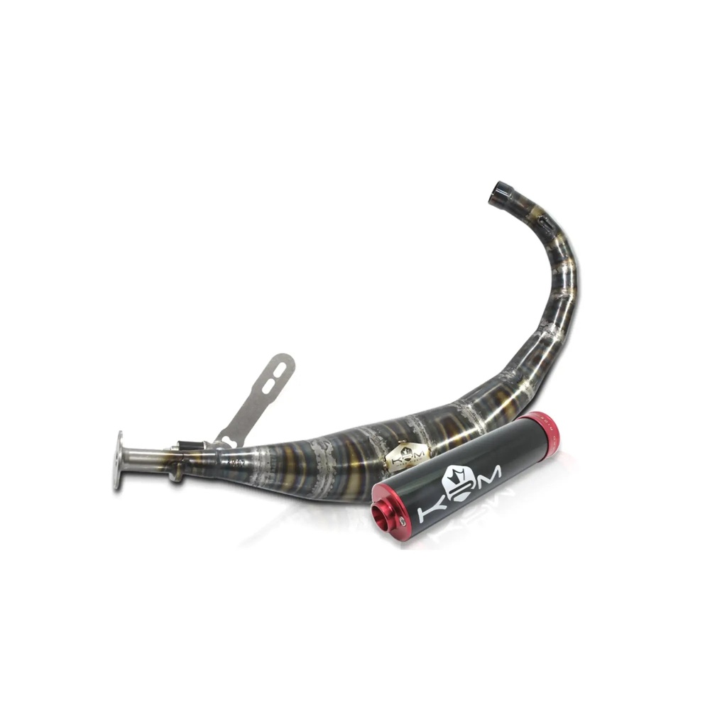 escape KRM Minarelli AM6 50cc - silenciador negro/rojo