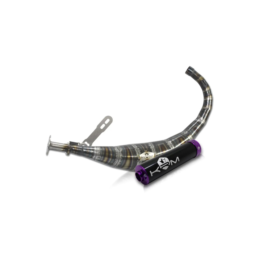 Escape KRM Minarelli AM6 50cc - silenciador negro/violeta