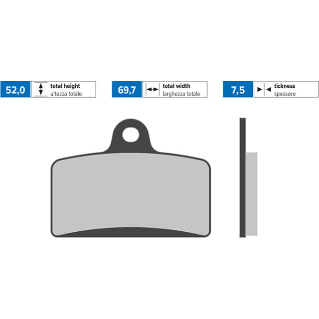 Pastillas de freno 174.0142 Polini - original
