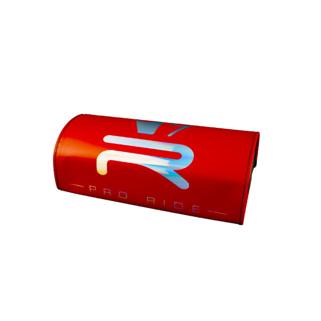 Protector de manillar Pro Ride holográfica KRM - rojo mate