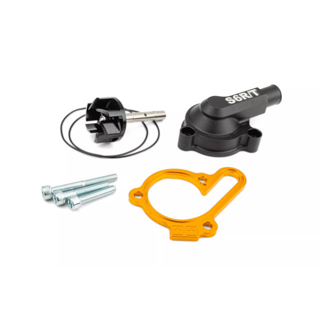 Bomba de agua large flow con tapa Derbi Euro3 / 4 Stage6 - amarillo