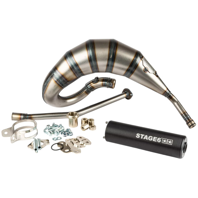 Escape Stage6 Streetrace 70cc por arriba Derbi - Silenciador Negro