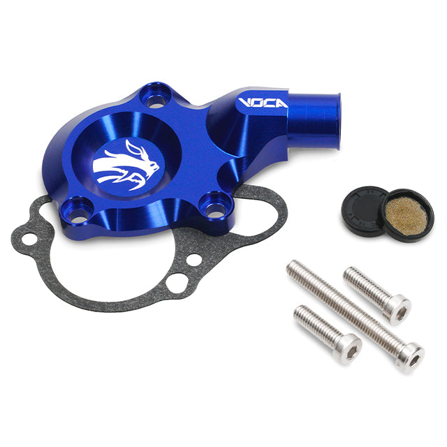 Kit tapa bomba de agua VOCA CNC Minarelli AM6 - azul