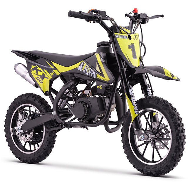 Minimoto KX 50cc AC 2.5cv AllPro - amarillo flúor