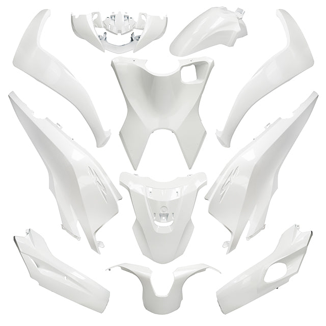 Carenados Honda SH 125125 17-19 11 piezas AllPro - blanco metálico perla