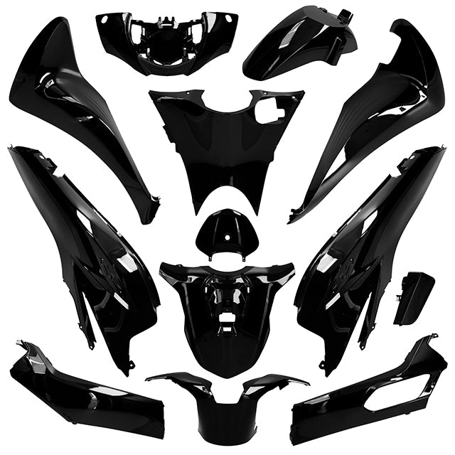 Carenados Honda SH 125 20-24 13 piezas AllPro - negro metálico perla