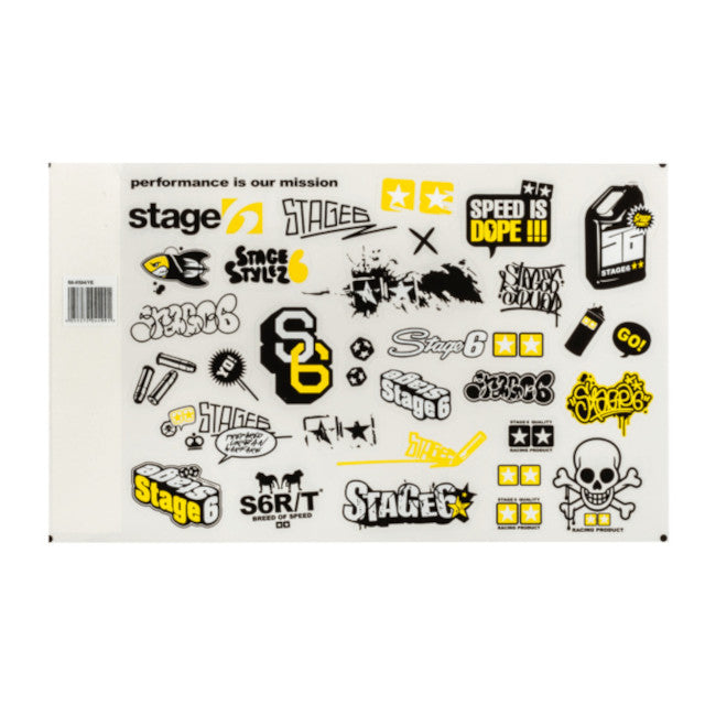 Kit de pegatinas A4 Stage6 - amarillo