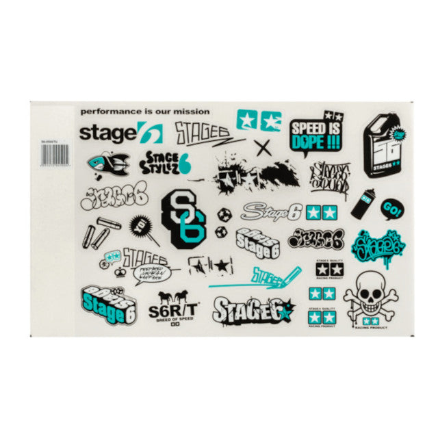 Kit de pegatinas A4 Stage6 - turquesa