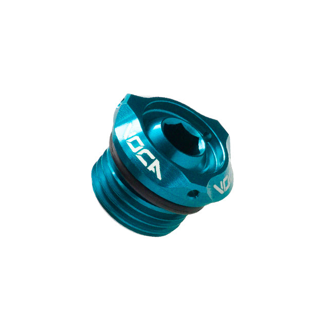 Tapón aceite VOCA EVO CNC V2 Derbi euro 2/3/4 - azul cyan