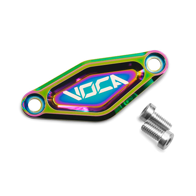 Tapa motor de arranque Minarelli horizontal VOCA Racing - neocromado