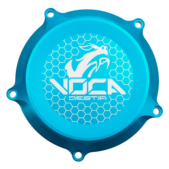 Tapa de discos de embrague Minarelli AM6 Voca CNC - azul cyan