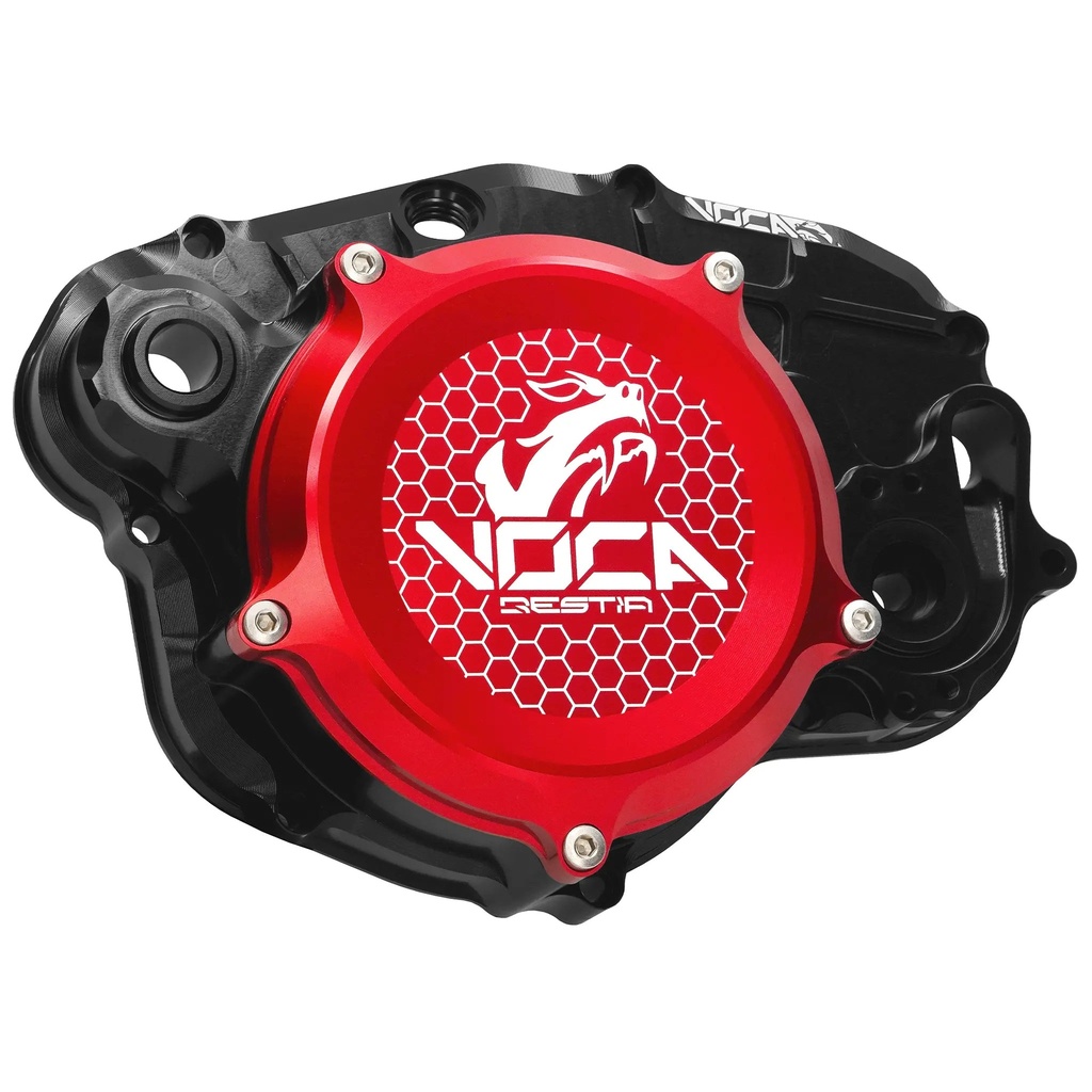 Tapa de embrague completa Minarelli AM6 Voca CNC - rojo