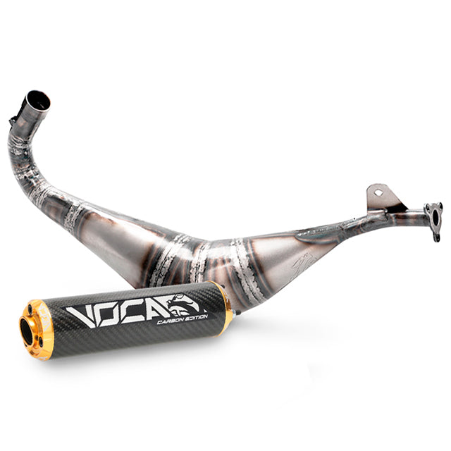 Escape VOCA Racing BigBore DT 100cc, Yamaha DT80LC, Italkit-VOCA 100cc - silenciador cazoleta oro