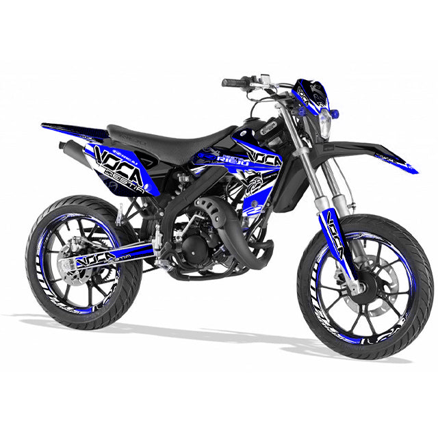 Kit de vinilos VOCA Bestia Rieju MRT 50cc 09-21 32 pegatinas - azul