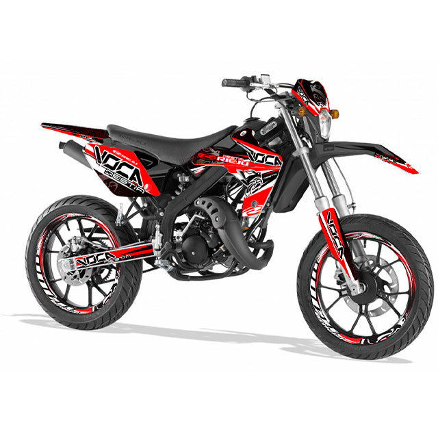 Kit de vinilos VOCA Bestia Rieju MRT 50cc 09-21 32 pegatinas - rojo