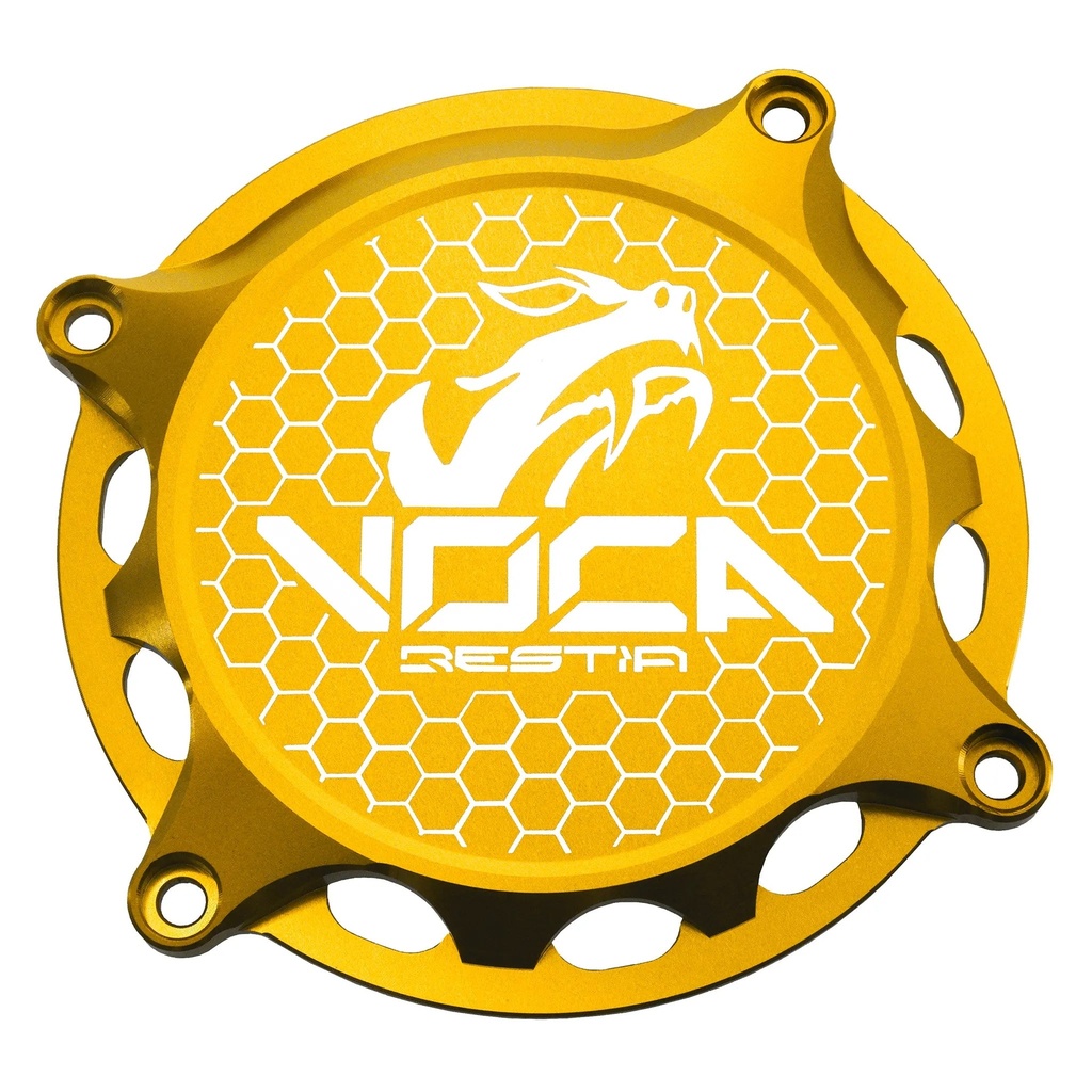 Tapa exterior de encendido VOCA CNC Minarelli AM6 - Derbi oro
