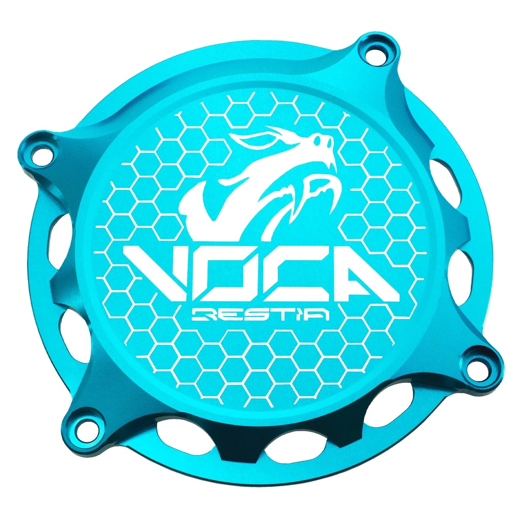 Tapa exterior de encendido VOCA CNC Minarelli AM6 - azul cyan