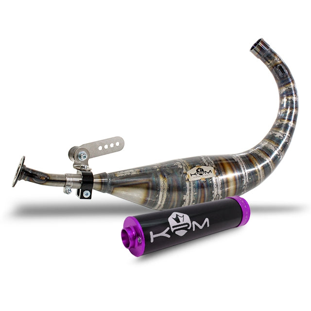 Escape KRM 70-78cc Derbi - silenciador negro/violeta