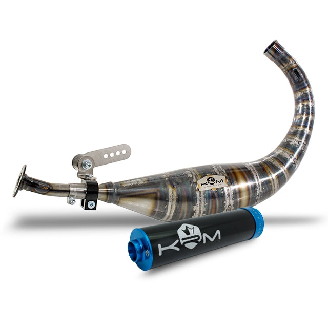 Escape KRM 70-78cc Derbi - silenciador negro/azul