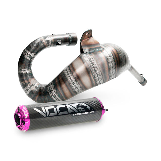 Escape Rieju MRX/SMX Cross Carbon 80/90cc VOCA Racing - silenciador cazoleta violeta