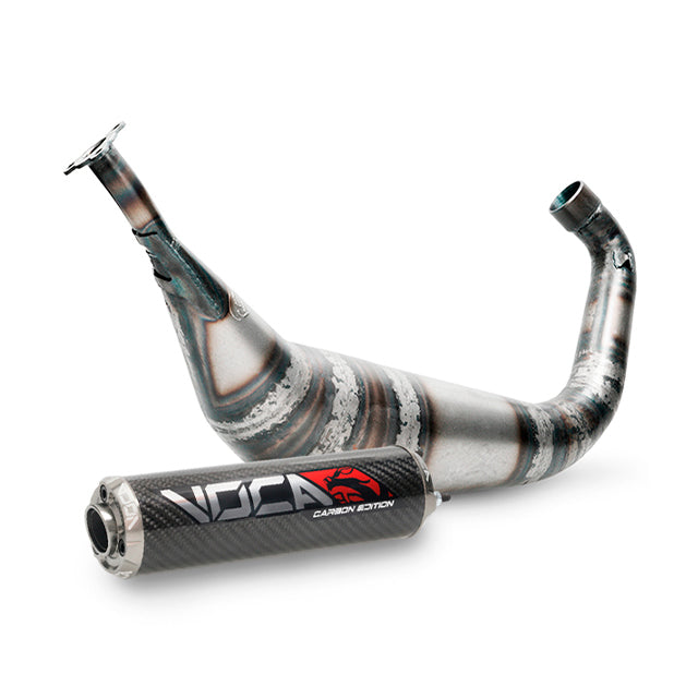 Escape Derbi Senda Racing BigBore 90cc VOCA - silenciador cazoleta gris