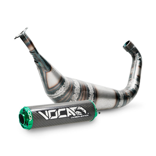 Escape Minarelli AM6 Racing BigBore 90cc VOCA - silenciador cazoleta verde