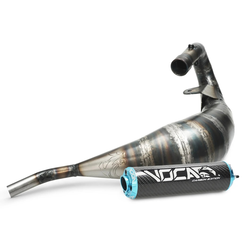 Escape Rieju MRT Cross Carbon 80 VOCA Racing - silenciador cazoleta azul cyan