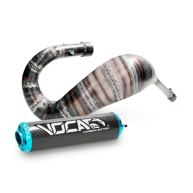 Escape Rieju MRT Cross Carbon 80 VOCA Racing - silenciador cazoleta azul cyan