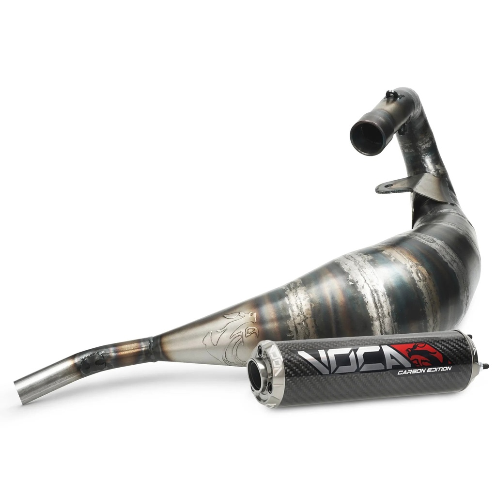 Escape Rieju MRT Cross Carbon 80 VOCA Racing - silenciador cazoleta gris