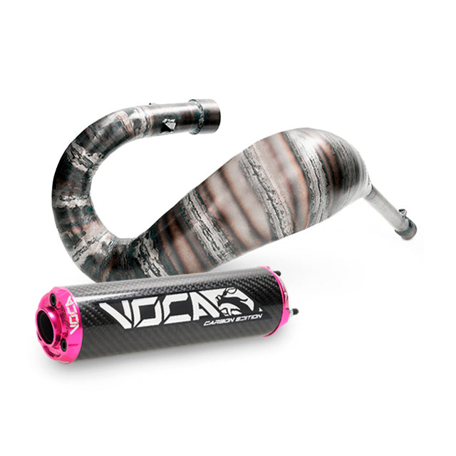 Escape Rieju MRT Cross Carbon 80 VOCA Racing - silenciador cazoleta rosa