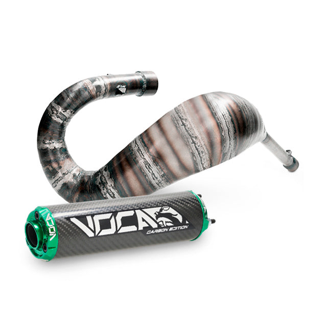 Escape Rieju MRT Cross Carbon 80 VOCA Racing - silenciador cazoleta verde
