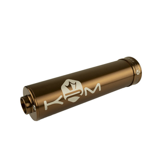 Silenciador escape KRM 70-90cc aluminio 19 - bronce