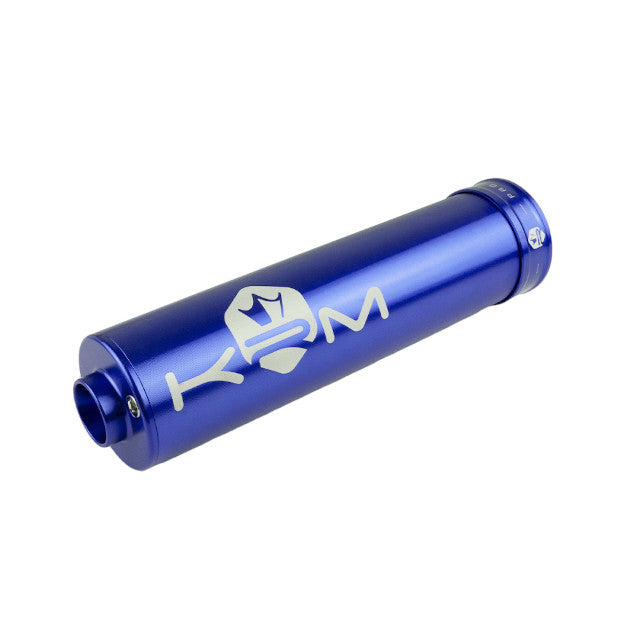 Silenciador escape KRM 90-110cc aluminio 19 - azul oscuro