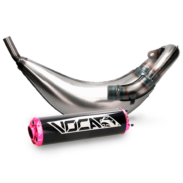 Escape VOCA CROSS 50/70cc (CE) Fantic - silenciador rosa