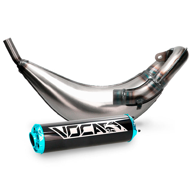 Escape VOCA CROSS 50/70cc (CE) Fantic - silenciador azul cyan