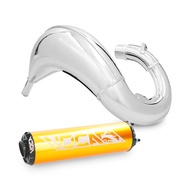 Escape Rieju MRT 50 VOCA Cross Chromed 50/70cc (CE) - Silenciador oro