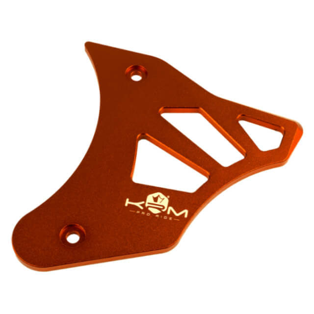 Tapa cubre piñón Minarelli AM6 aluminio KRM - naranja