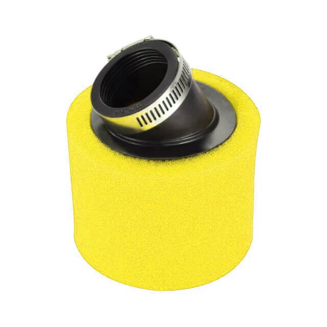 Filtro de aire 38mm acodado amarillo Pitbike AllPro