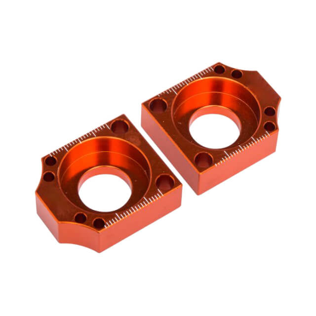 Tensores de cadena CNC naranja Pitbike AllPro