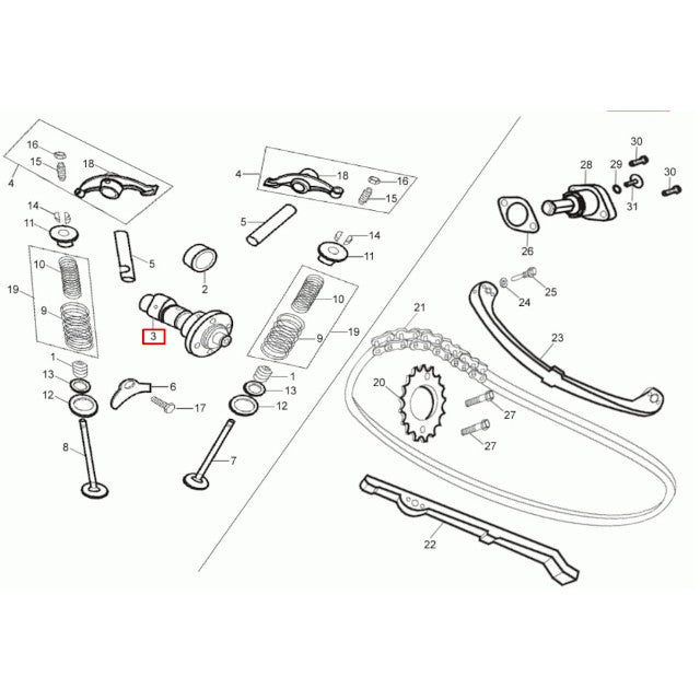 Arbol de levas Rieju Tango 250 09-12