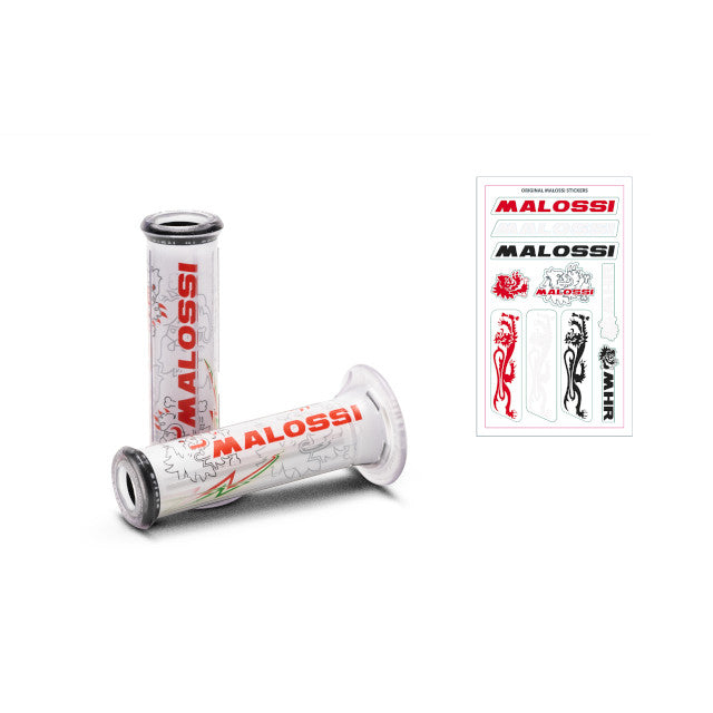 Puños Malossi tribal blancos - abiertos