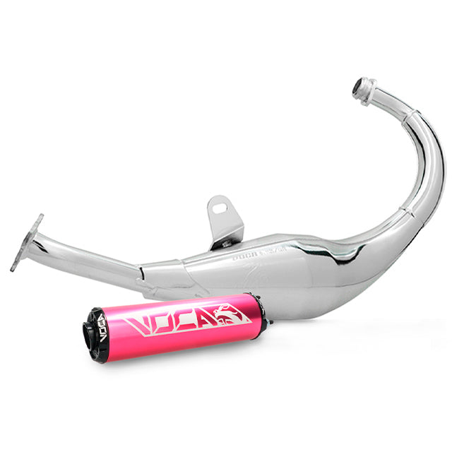 Escape Derbi Senda Chromed 50/70cc VOCA (CE) Silenciador rosa