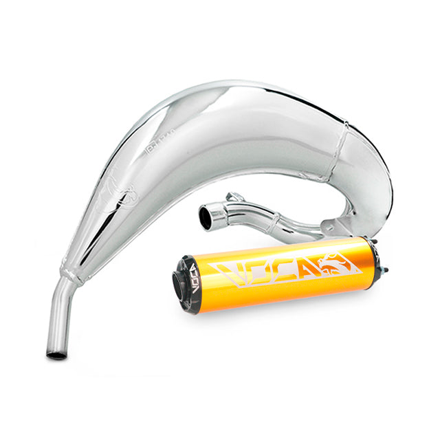 Escape VOCA Cross Chromed 50/70cc (CE) Fantic - silenciador oro