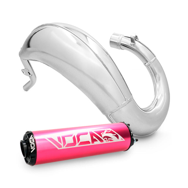 Escape Sherco 50 SM-R / SE-R >14 VOCA Cross Chromed 50/70cc (CE) - Silenciador rosa