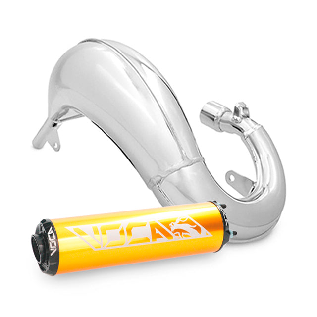 Escape Beta RR Enduro / SM >12 VOCA Cross Chromed 50/70cc (CE) - Silenciador oro