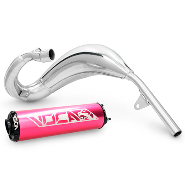 Escape VOCA Cross Chromed 50/70cc (CE), Beta RR Enduro / SM >2021 - silenciador rosa