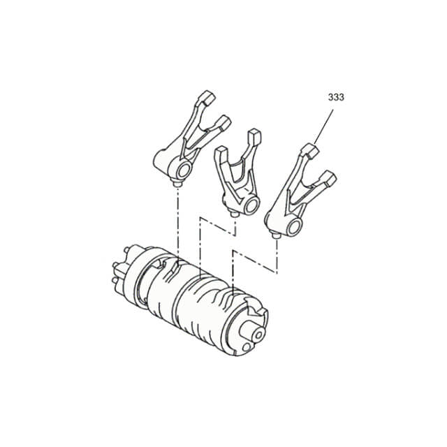 Horquilla selectora de cambio 1ª WR9 Rieju RS3/Marathon 125