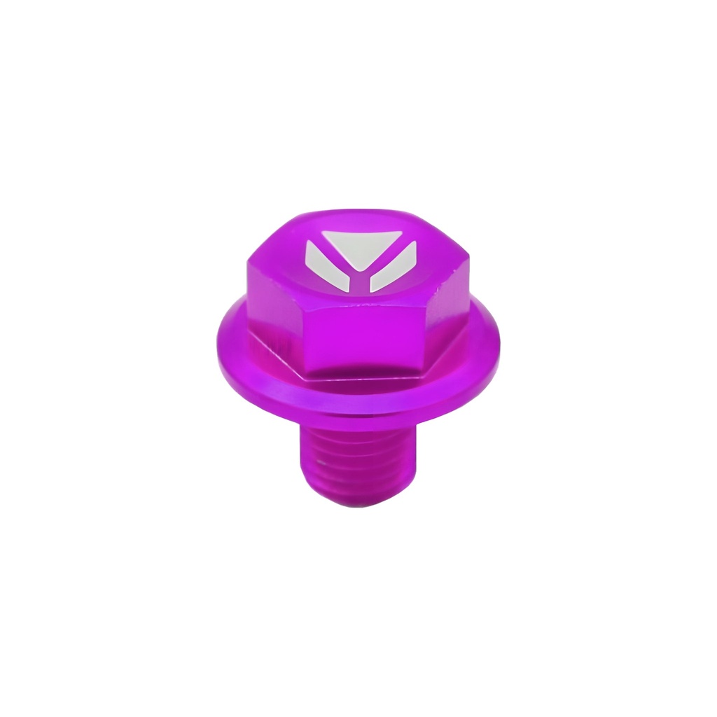 Tapón vaciado aceite CNC imantado para Pitbike - violeta